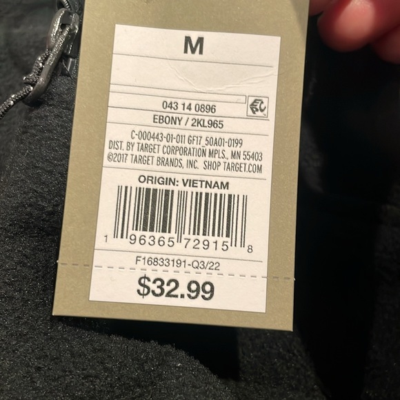 Goodfellow size medium black, pullover fleece - Picture 5 of 8